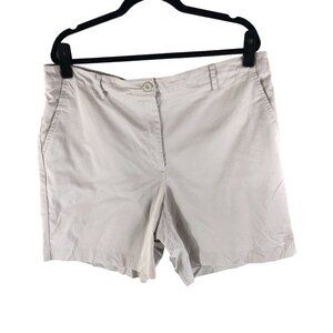Kim Rogers Womens Khaki Cotton/Spandex Shorts Size 18